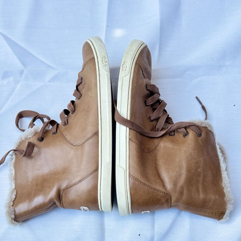 Ugg Lamb Fur Ankle Boots Size 9.5
